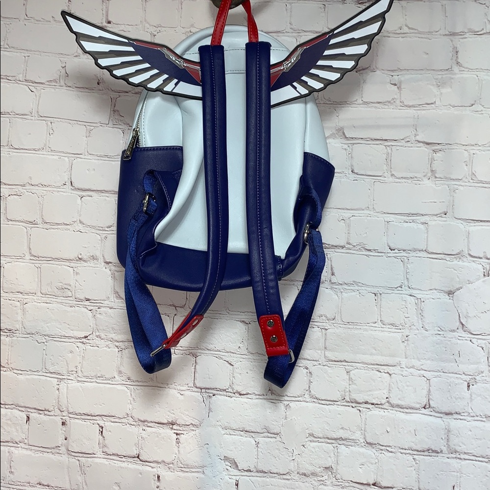 Loungefly Mini Falcon Captain America Cosplay Themed Backpack - Picture 5 of 10